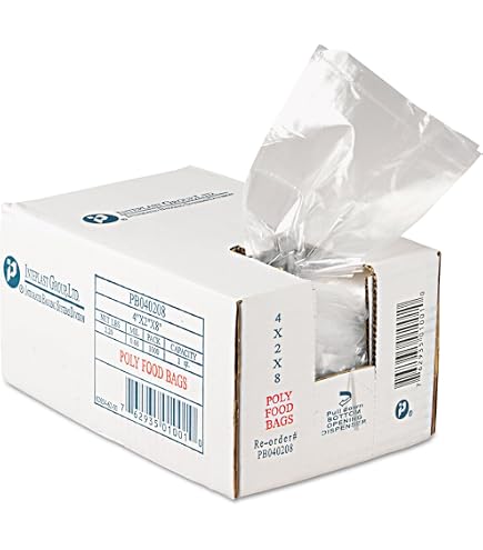 Aviditi Clear Poly Bags 4" X 2" - 1 Mil Thick, Case Of 1000, FDA/USDA Compliant For Packaging