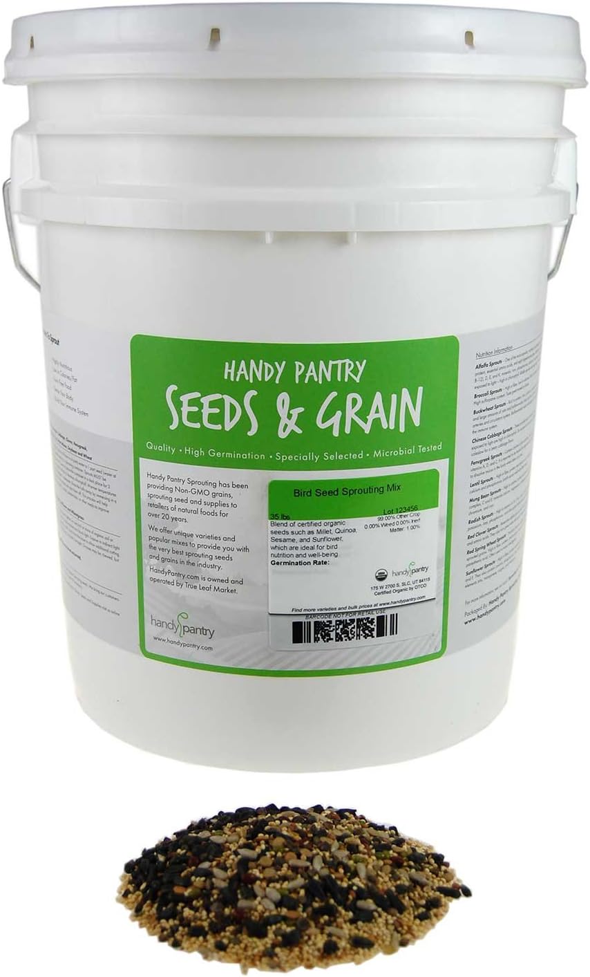 Handy Pantry Organic Birdseed 35 Lb Sprouting Bird