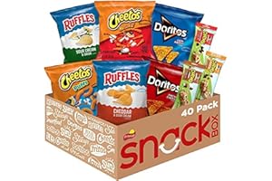 FRITO LAY Frito-Lay Chips and Quaker Chewy Granola Bars Variety Pack, (Pack of 40)