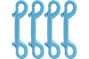 Criativo live Marine Grade Double Ended Bolt Snap Diving Hook Clips,Scuba Trigger Clip,Large 4-1/2'' 115mm 316 Stainless Steel Light Blue