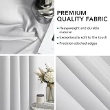 Deconovo Eyelet Thermal Insulated Room Darkening Curtains 2 Panels 42x84 Silver view 7