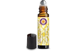Deve Herbes Bergamot Essential Oil (Citrus bergamia) Pre Diluted Ready to Use Roll-on Blend for and Topical Application for K