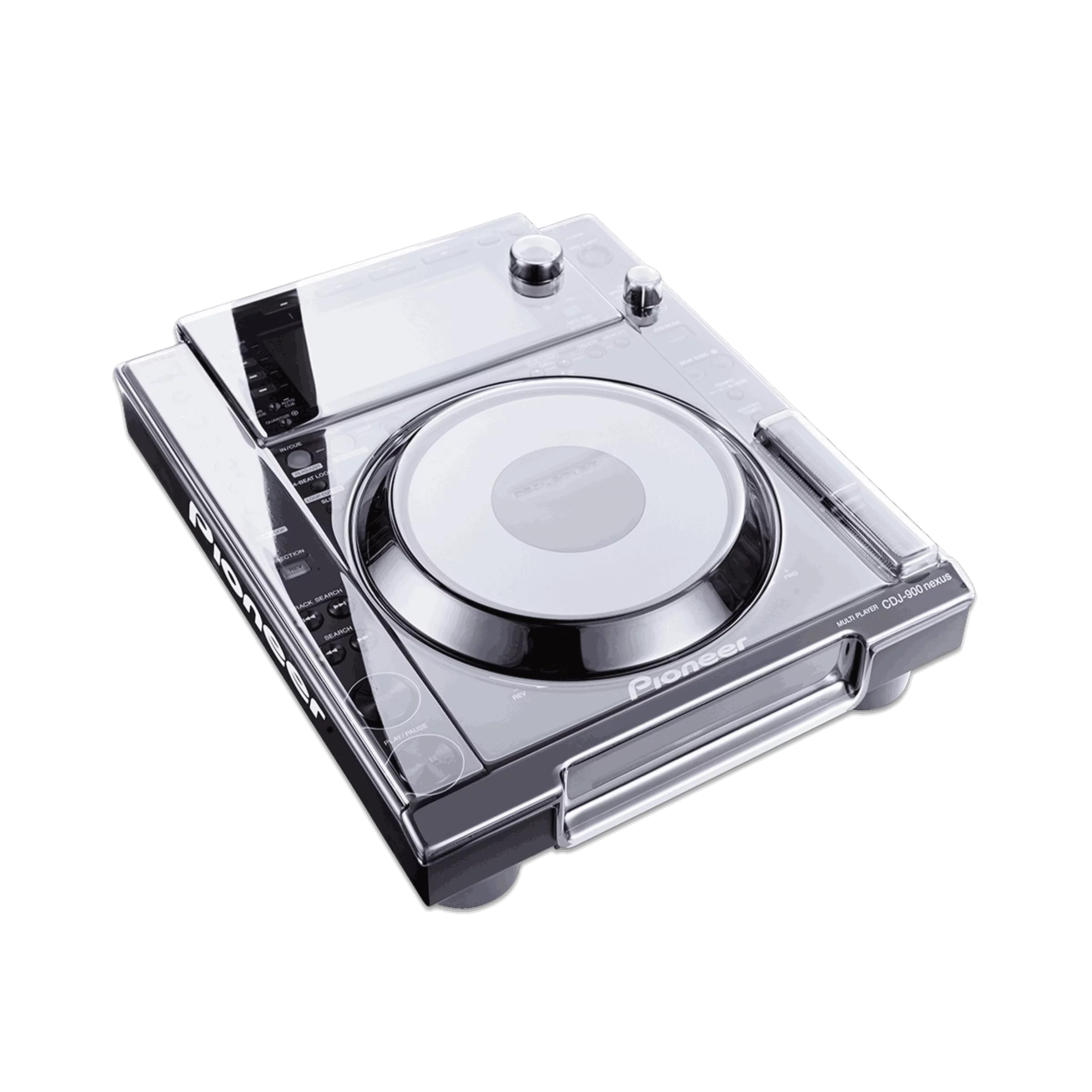 Decksaver Cover for Pioneer DJ CDJ-900NXS - Super-Durable Polycarbonate Protective lid in Smoked Clear Colour, Made in The UK - The DJs' Choice for Unbeatable Protection