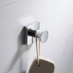 Kraus Ventus Bathroom Robe and Towel Hook, Chrome