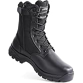IODSON Men's Military Tactical Work Boots with Side Zipper, Puncture Resistant, Desert Combat, Army Jungle, 8 Inch Lightweight Hiking Boots