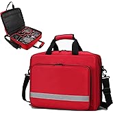 Be-Better First Aid Bag Empty Medical Bag Medicine Bag First Responder Bag Trauma Backpack Emergency bag with 5 transparent visible pouches for Home Traveling Nurses