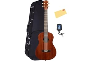 Kala MK-B Makala Baritone Ukulele Bundle with Case, Tuner, Austin Bazaar Instructional Video, and Polishing Cloth