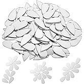 100 PCS Small Mirrors for Crafts, 1 Inch Teardrop Shape Mirror Tiles Silver Mini Mosaic Mirror Pieces Self Adhesive Teardrop Mirrors Stickers for DIY Craft Home Wall Art Disco Balls Crafts Supplies