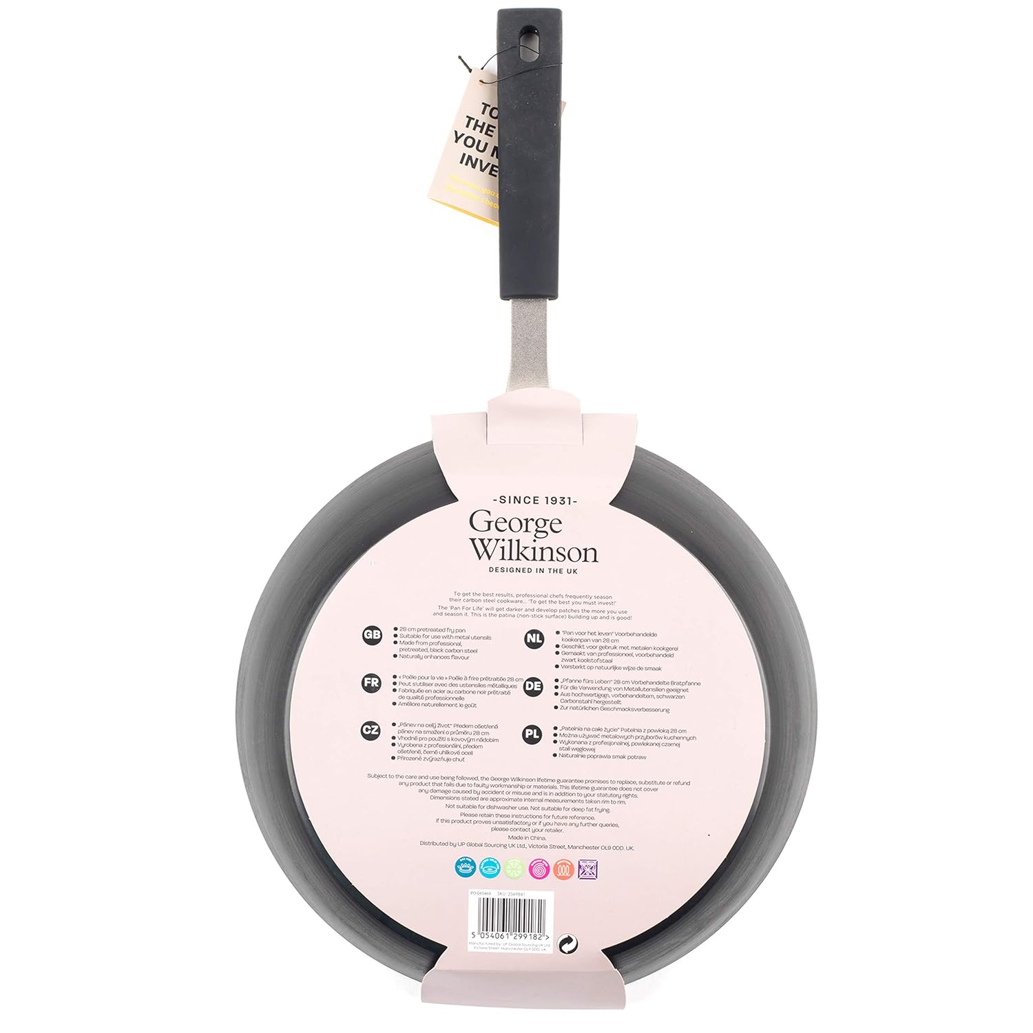 Wilkinson RH00170ACTCO Pan for Life Pretreated Frying Pan, 28 cm
