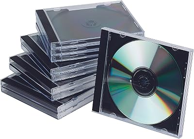 Q-Connect Black Clear CD Jewel Case Pack of 10 KF02209