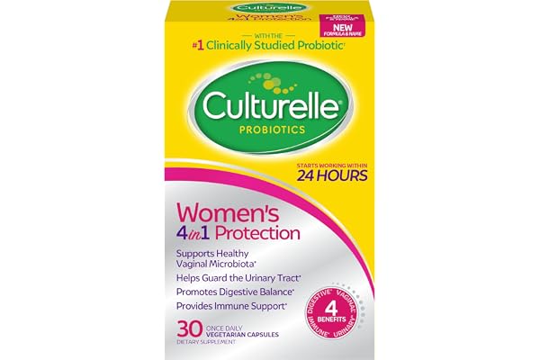 Culturelle Women’s 4-in-1 Daily Probiotic Supplements for Women - Supports Vaginal Health, Digestive Health, Immune Health, O