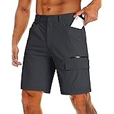 MAGCOMSEN Men's Hiking Cargo Shorts 9" Quick Dry Lightweight Summer Casual Shorts for Men Work Golf Outdoor 5 Pockets