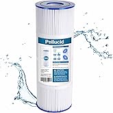 PELLUCID Pool Filter Compatible with Hayward C500, CX500-RE, PA50, Unicel C-7656, Ultral-A11, PP-A11, Filbur FC-0625, FC-1240, FC-0620, 50 sq.ft Filter Cartridge.