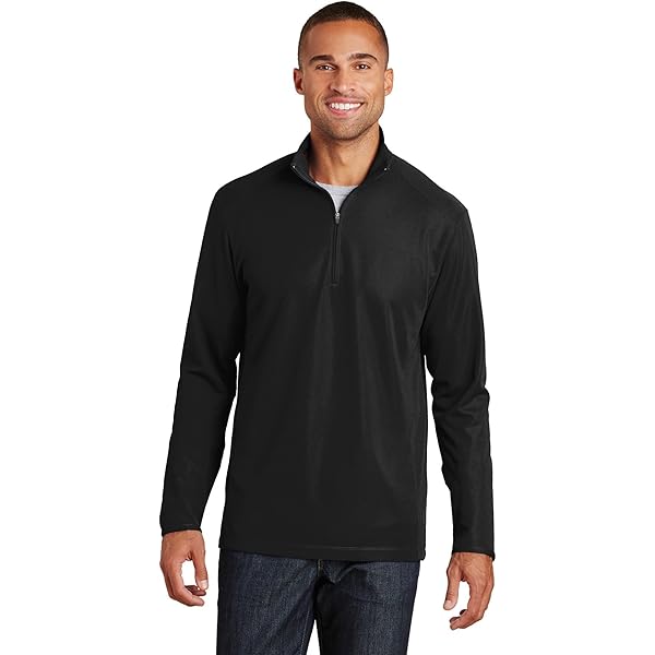 Port Authority Men's Vertical Texture Quarter-Zip Pullover