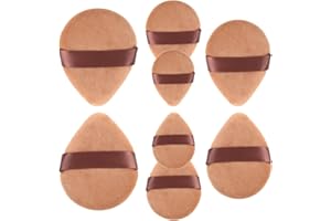 BANIDY Powder Puff for Face Powder Triangle Beauty Blender Sponge Halo Glow Brown Powder Puff for Flawless Makeup Application