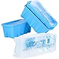 Extra Large Ice Block Mold 3 Pack-Makes three 5 lb Extra-large Ice cubes, Steel reinforced molds,Upgrade Ice Cube Maker，Ideal for Revitalizing Ice Baths or Chilled Coolers ，Reusable Silicone Molds