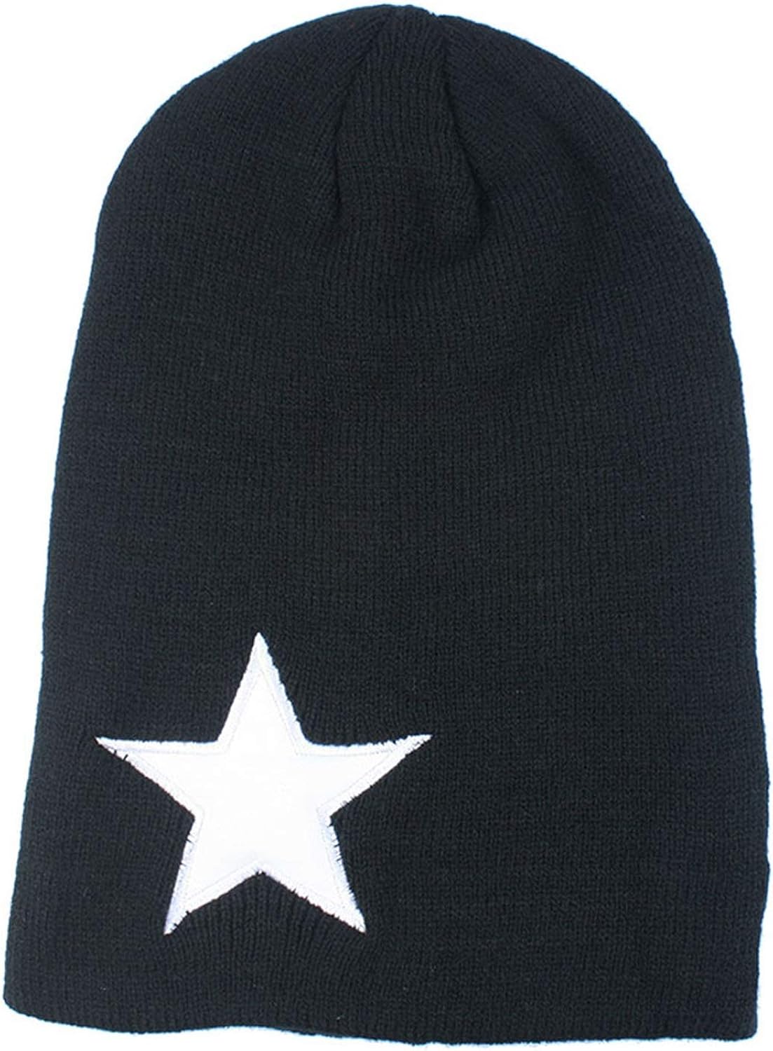 Unisex Hats Five-Pointed Star Wool Knit Hip-Hop Hat Cap Beanies for Men Women Lovers