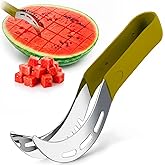 2-in-1 Watermelon Cutter Slicer Tool – Create Clean 1" Cubes & Slices with Watermelon Slicer for Cutting & Serving – Stainles