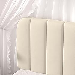 VECELO Twin Size Bed Frame with Upholstered