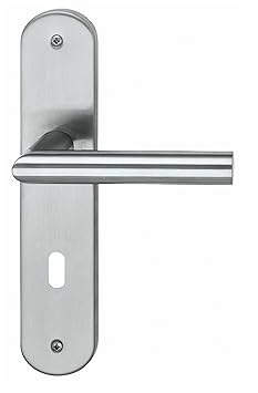 Alpertec 28015500 Edelstahl Conte-LS Renovierungsgarnitur für Zimmertüren Drückergarnitur Türdrücker Türbeschläge Neu