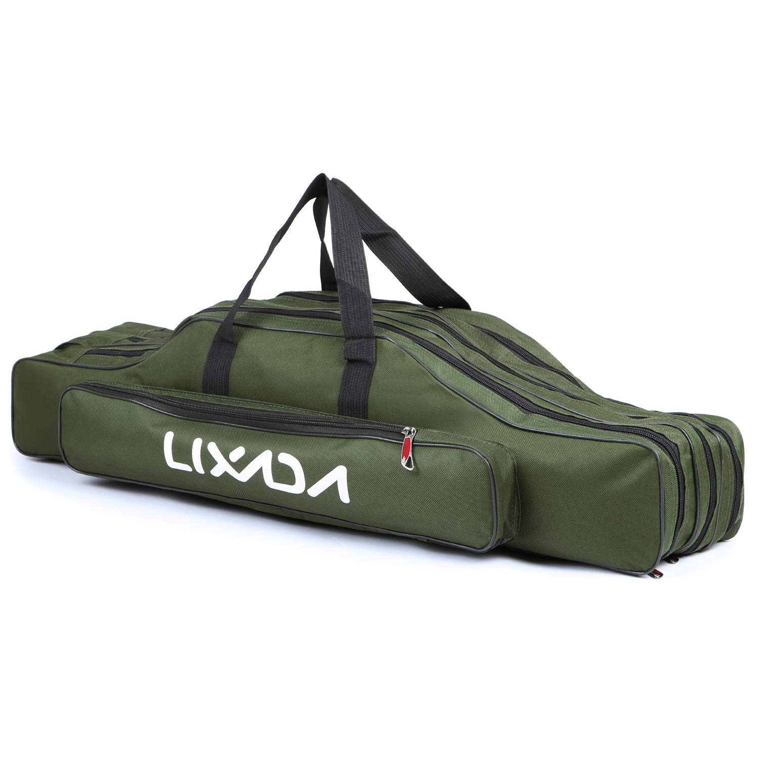 Lixada Portable Folding Fishing Rod Case - 3-Layer Storage Bag for 90/120/150 cm Rods