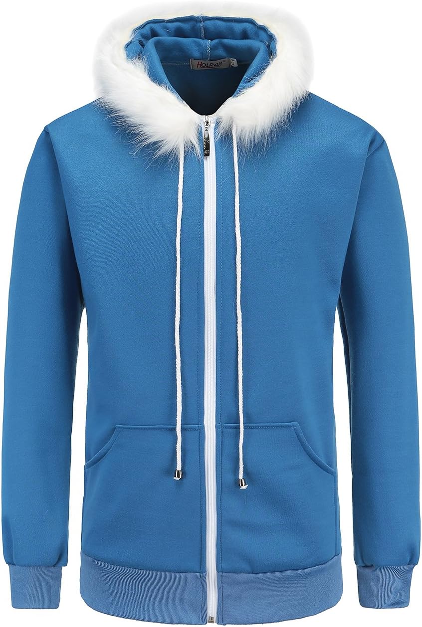 NSOKing Men's Casual Cool Blue Cosplay Daily Use Hoodie
