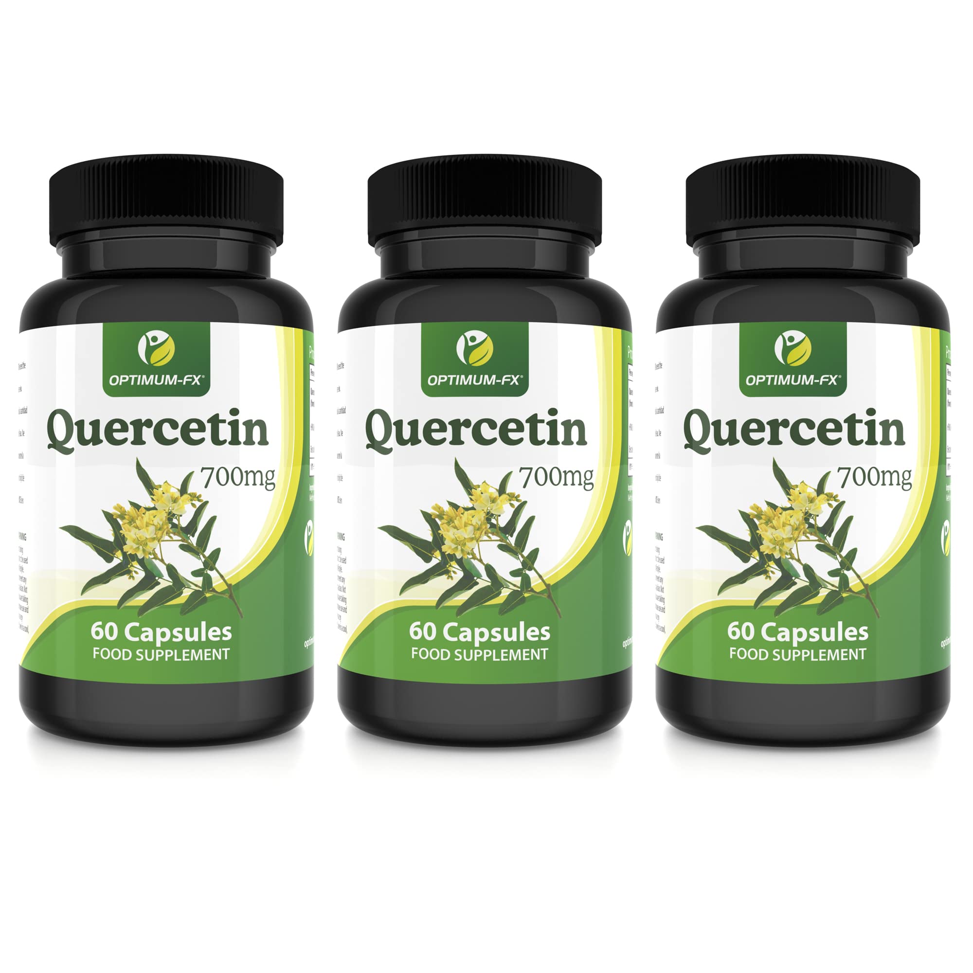 Quercetin 700mg Capsules Not Tablets High Strength Naturally High in Bioflavenoids – 60 Capsules