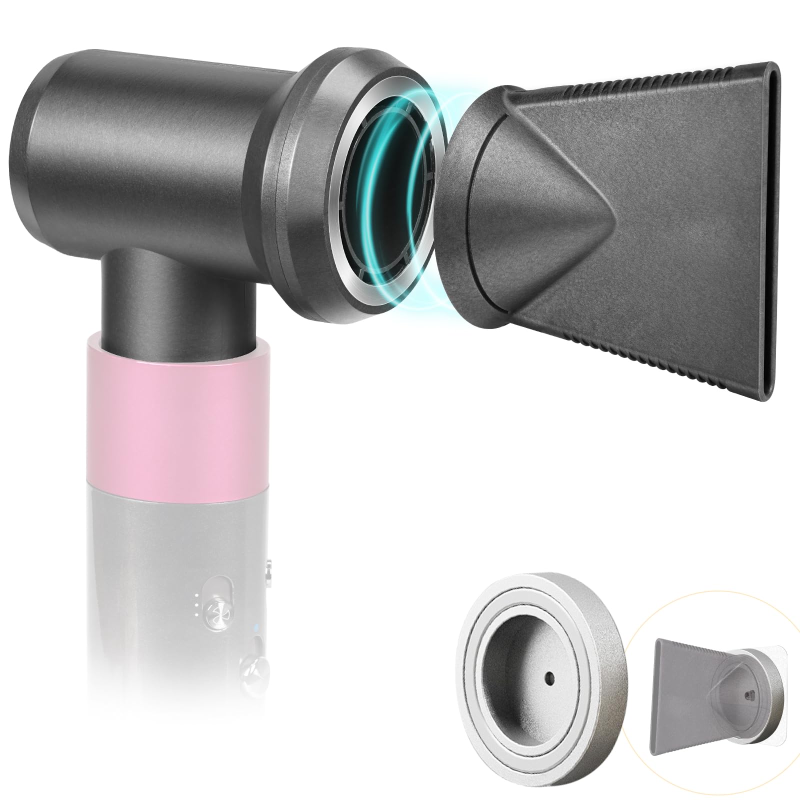 Photo 1 of Professional Concentrator and Adapter Kit Compatible with Dyson Airwrap Styler, for Curling Iron Converting to Hair Dryer, with Hair Dryer Attachment Holder