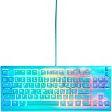 SteelSeries Apex 3 TKL Gaming Keyboard Silent 8-Zone RGB IP32 Aqua view 7