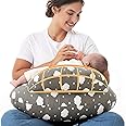 Momcozy Nursing Pillow for Breastfeeding, Original Plus Size Breastfeeding Pillows for More Support for Mom and Baby, with Ad