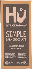 Hu Kitchen, Bar Chocolate Dark Simple Organic, 2.1 Ounce