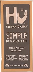 HU KITCHEN Organic Simple Dark Chocolate Bar, 2.1 OZ