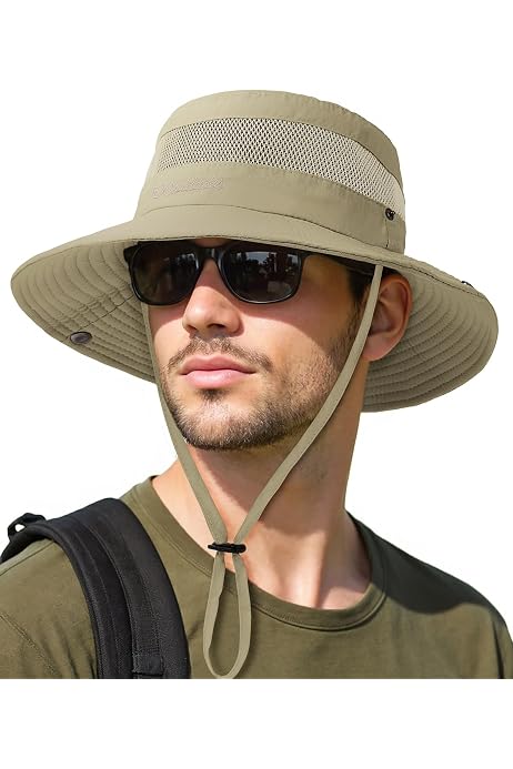 Sombrero De Pescador De Ala Ancha Grande De 15CM Para Hombre, Sombrero Impermeable Para El Sol Al Aire Libre, Gorra De Montañismo, Sombrero De Moda, Sombreros De Pesca Unisex – Compra Los