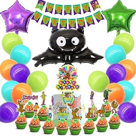 Scooby Doo Themed Happy Birthday Banner Party Supplies For Kids And Adults Birthday Party Decorations Party Supplies Banners Kiririgardenhotel Com