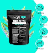 Nature Diet Chia Seeds 2x1000 g Salvia Hispanica High in Omega-3 Fiber view 5