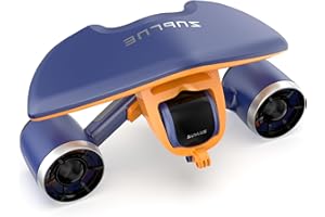 Sublue Mix Underwater Scooter with Action Camera Mount 30 Minutes 22lbf 131ft Waterproof Dual Motors Water Sports Pool Diving Snorkeling for Adults Gray Battery Version
