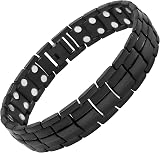 MagnetRX Ultra Strength Magnetic Bracelet Black 48 Neodymium Magnets 316L view 4