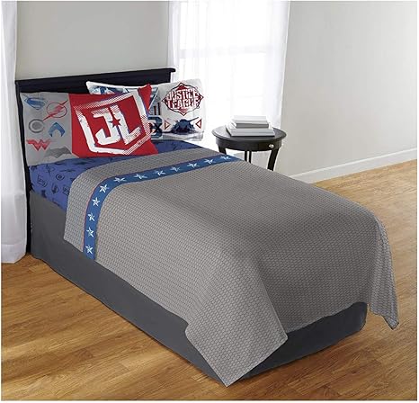 Amazon Com Warner Bros Justice League Call For Justice Sheet Set Twin Home Kitchen