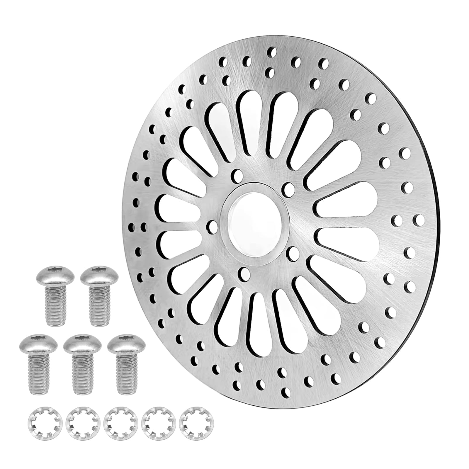 Photo 1 of 1 Piece 11.5''Rear Brake Rotor for Harley Davidson Touring Sportster Dyna and Early Super Glide Softail Great Rear Brake Rotors No Vibration brake rotors for harley davidson