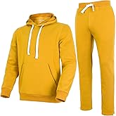 Nothinchan Men's Tracksuit 2 Piece Hoodie Sweat Athletic Sweatsuit Fleece Casual Running Jogging Sport Suit Sets