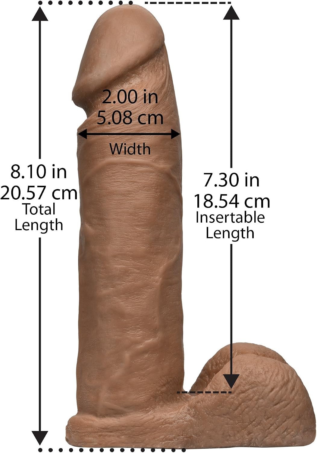 Doc Johnson ULTRASKYN Cock - Caramel, 0.49 kg, Brown - Image 3