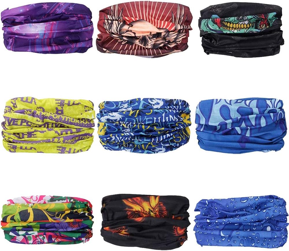 Sport Headband Bandana - Wind Dust Proof Neck Gaiter, Face Scarf - Cold Weather Balaclava - Headwrap