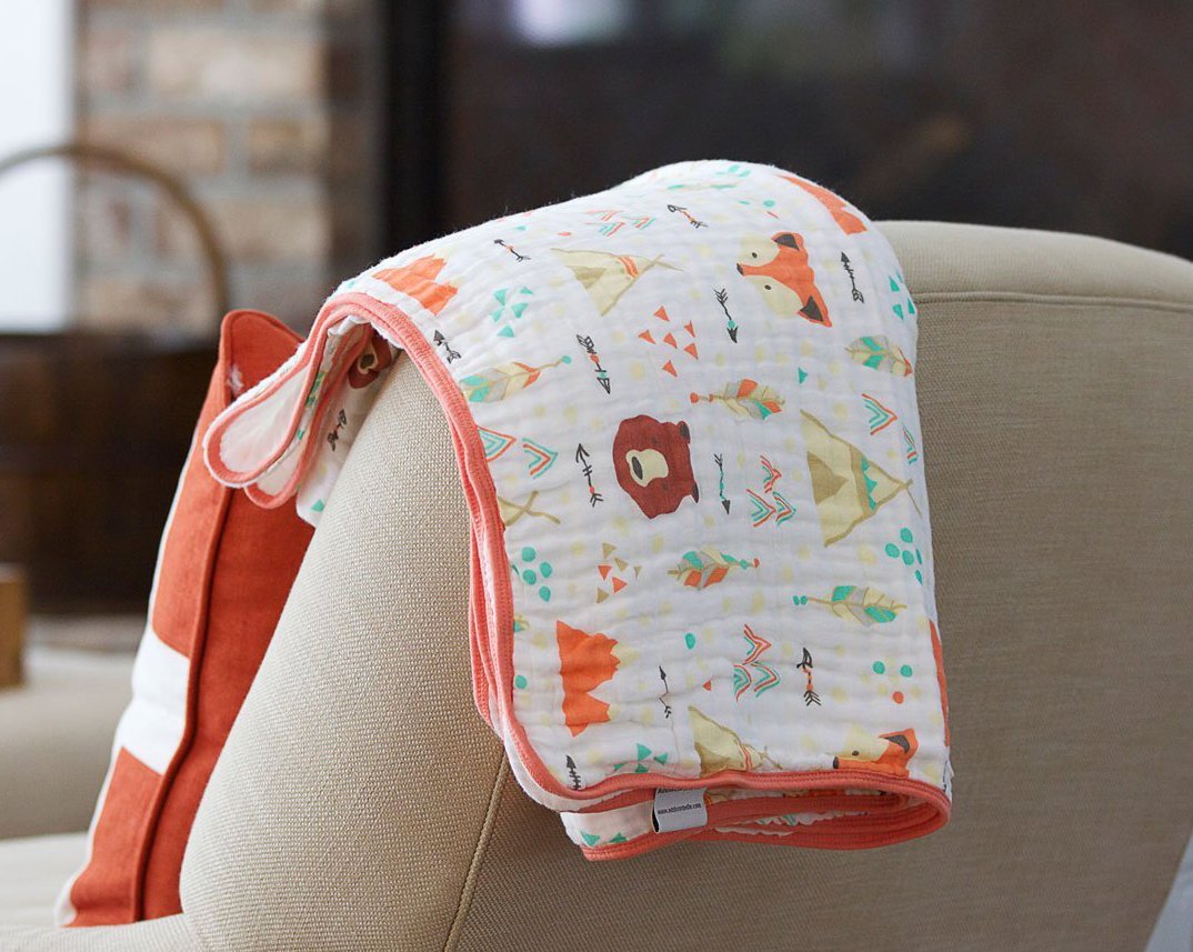 100 Organic Muslin Swaddle Blanket by ADDISON BELLE