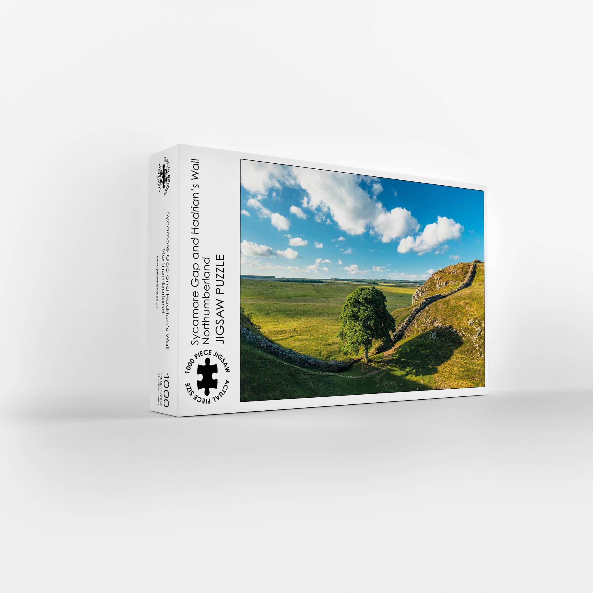 Sycamore Gap and Hadrian's Wall, Northumberland, 1000 Piece Jigsaw Puzzle