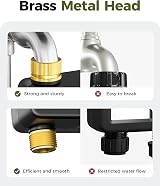 Diivoo Water Sprinkler Timer, Brass Inlet/Outlet, Flexible Irrigation view 3