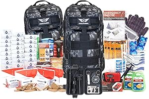Stealth Angel Survival - 72 Hour Family Emergency Kit - 1-5 Person Survival Bag for Earthquakes, Hurricanes, and Other Natural Disasters