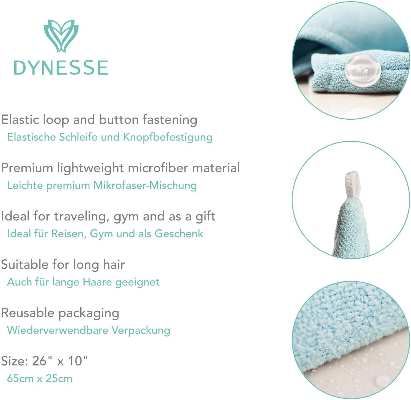 dynesse premium turban handtuch mit