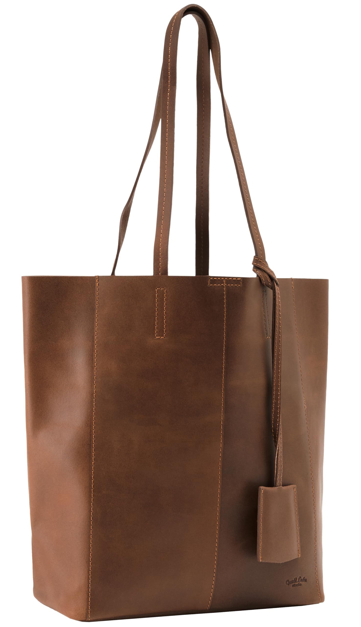 Gusti Handbag Leather Ladies Men big Cassidy Shopper 13L Shoulder Bag Brown