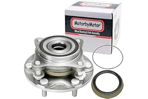 MotorbyMotor 950-001 Front Wheel Bearing and Hub Assembly 4WD with 6 Lugs fits for Toyota Tacoma 4Runner FJ Cruiser, Lexus GX460 GX470 Wheel Hub Bearing Assembly 515040