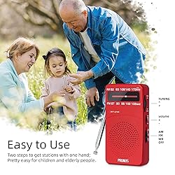 PRUNUS J-166 Small Transistor Radio AM FM, Battery